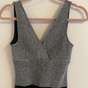 Low-Cut Glitter Bodysuit